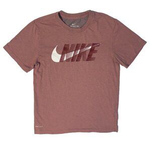 Nike Dri-Fit Women's Pinkish Beige Athletic Short Sleeve Tshirt - Small